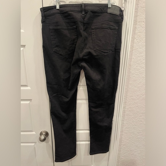 American Eagle Men’s Black jeans AIRFLEX + size:36x30 Preloved - Picture 6 of 11